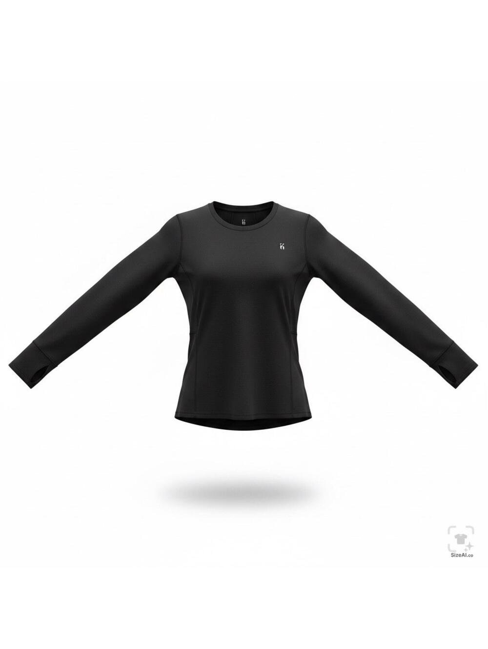 SPYDER ACTIVE Long Sleeve Performance Top Black Size M